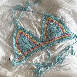 Urban Outfitters Pastel Crochet Crop Top